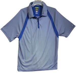 Shark Greg Norman 1/4 Zip Polo Tasso Elba Men's Large Slim Fit Golf Shirt